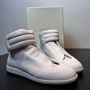 Maison Margiela “Future” High-Top Sneakers – White – Men’s Size 45 (US 11)